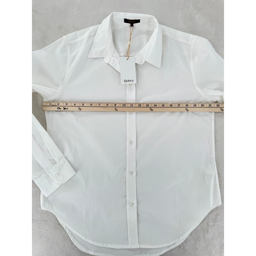 Quince Women's Cotton Poplin Long Sleeve Button Down Shirt Minimalistic M NWT - Picture 5 of 7
